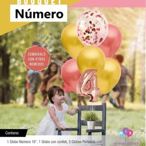 Set de globos con números