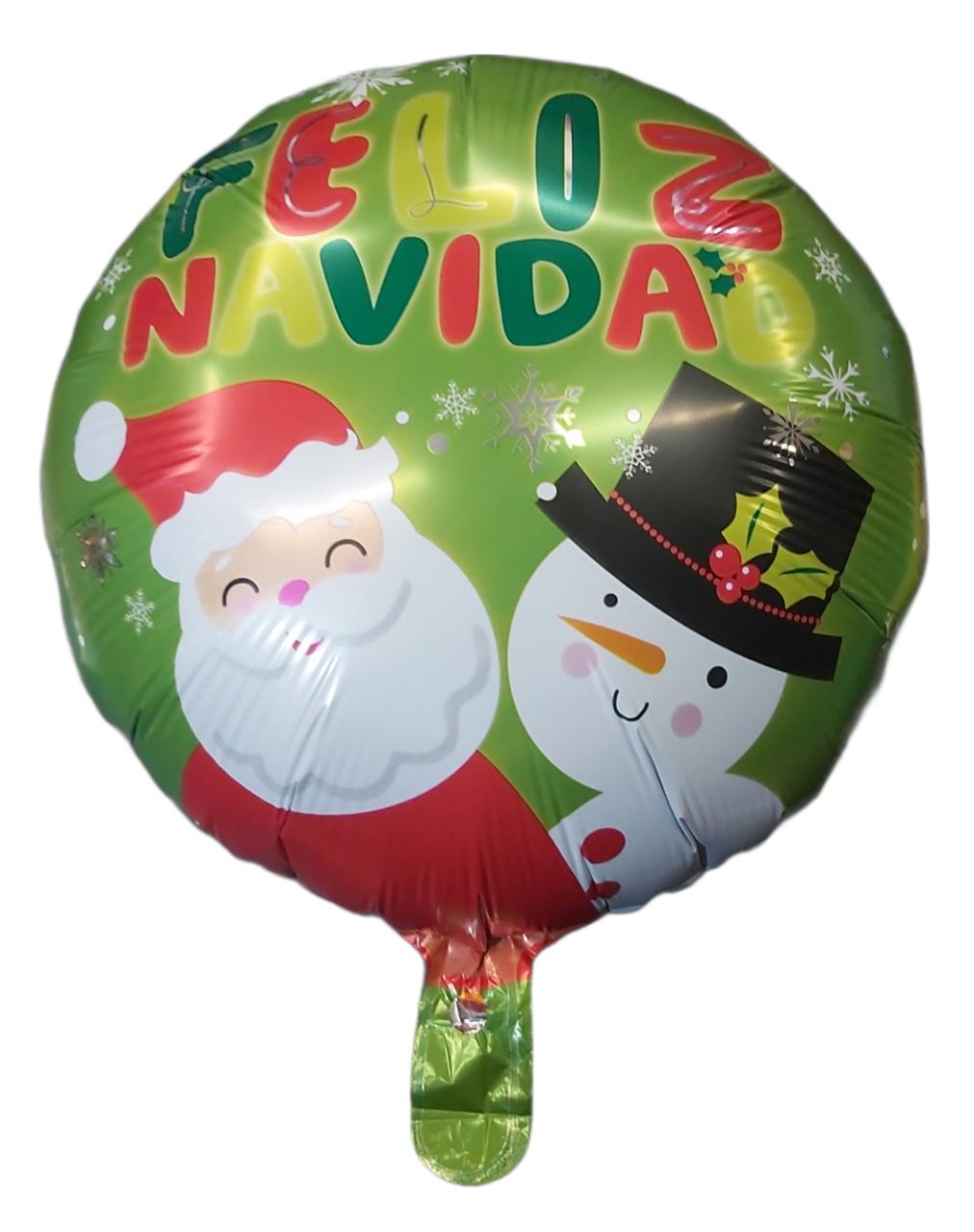 globo-papa-noel-y-muneco-de-nieve