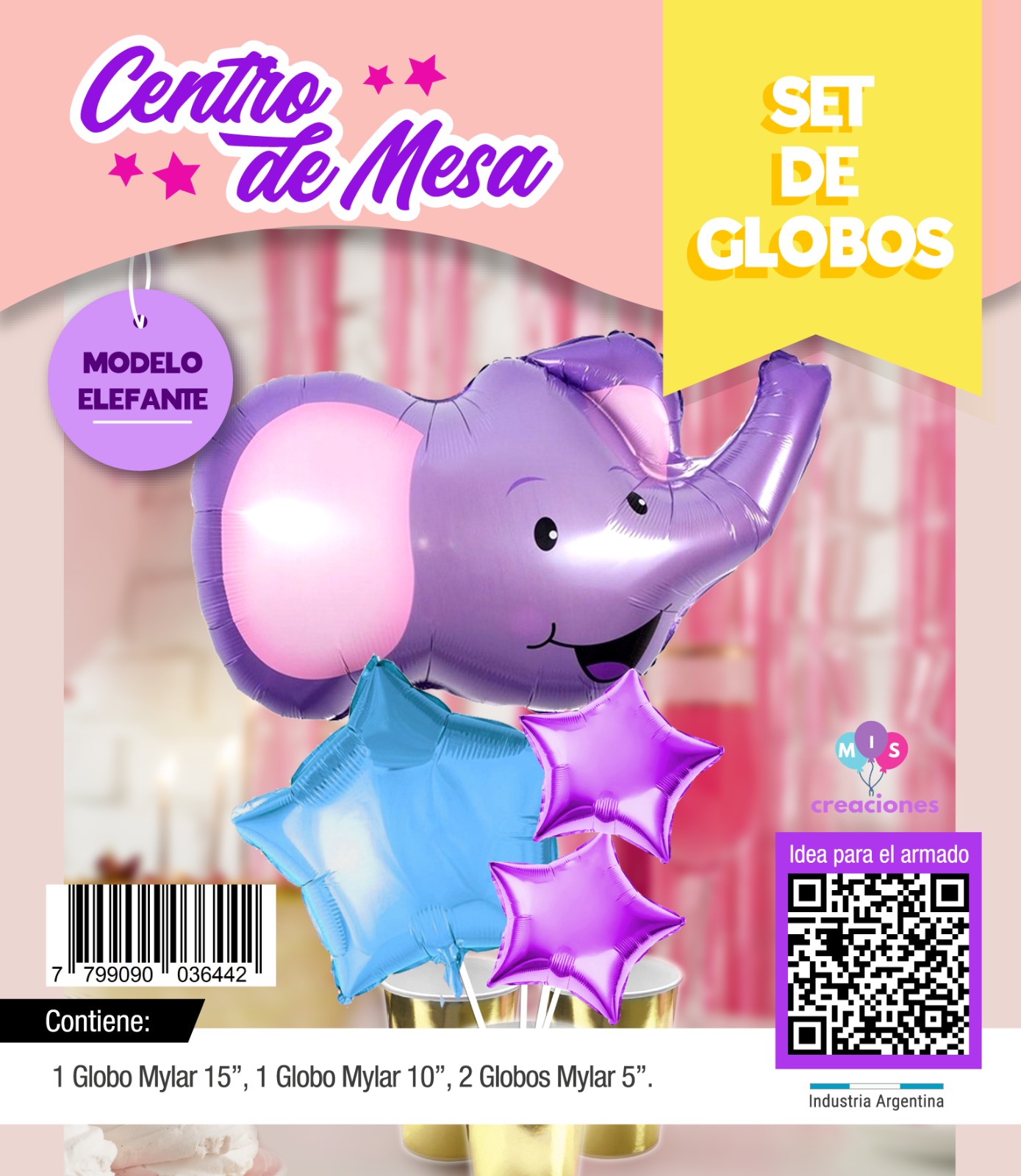 set-centro-de-mesa-elefante